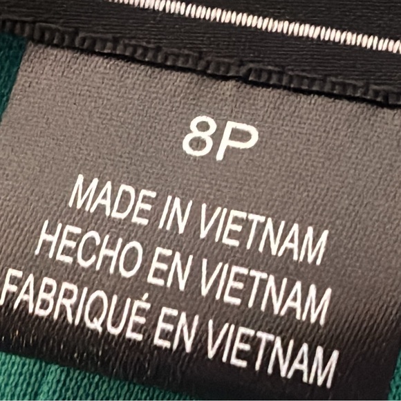 Jessica Howard Green Patterned 3/4 Sleeve collared V neck A line mini dress - Picture 5 of 15